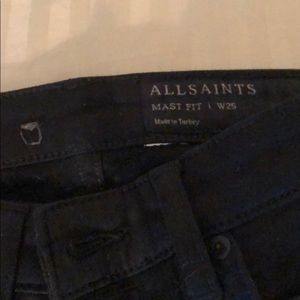 Black All Saints Jeans, never worn!